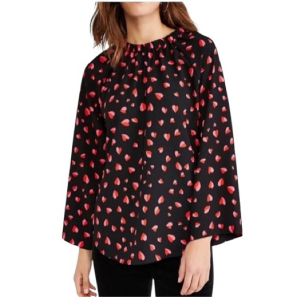Ann Taylor heart print‎ blouse